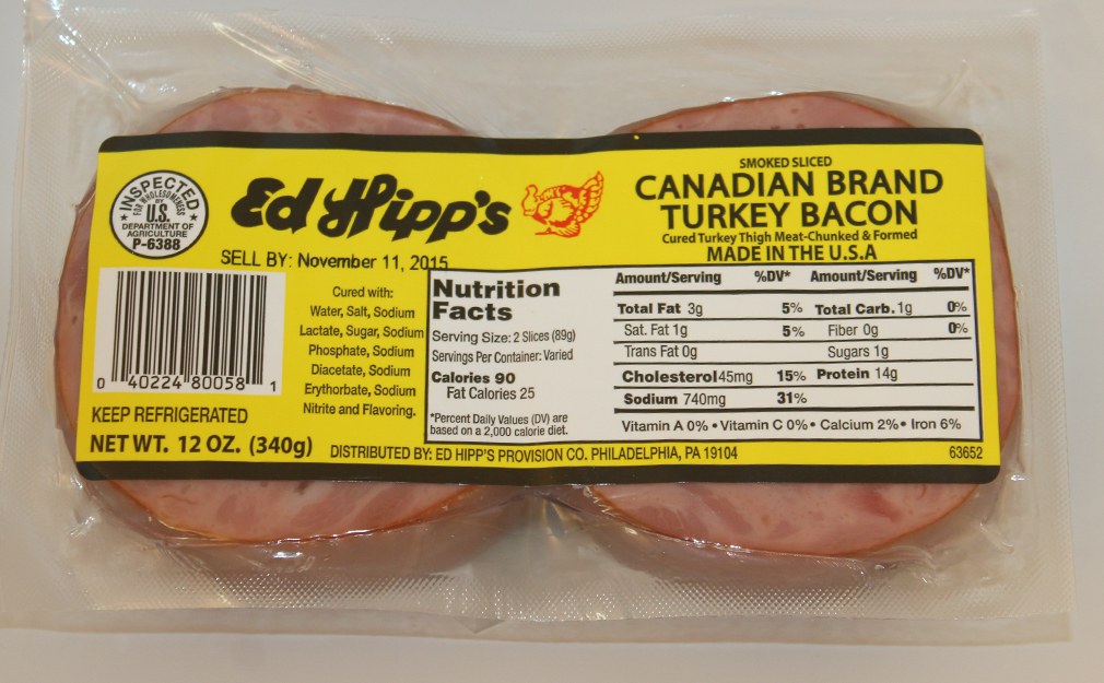 Ed Hipp S Canadian Brand Turkey Bacon