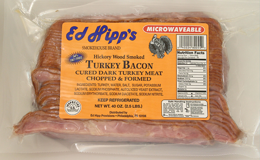 Ed Hipp’s Hickory Wood Smoked Turkey Bacon