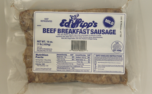 Ed Hipp’s Mild Beef Breakfast Sausage