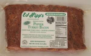Ed Hipp’s Smoked Sliced Pepper Turkey Bacon 3lb_XL